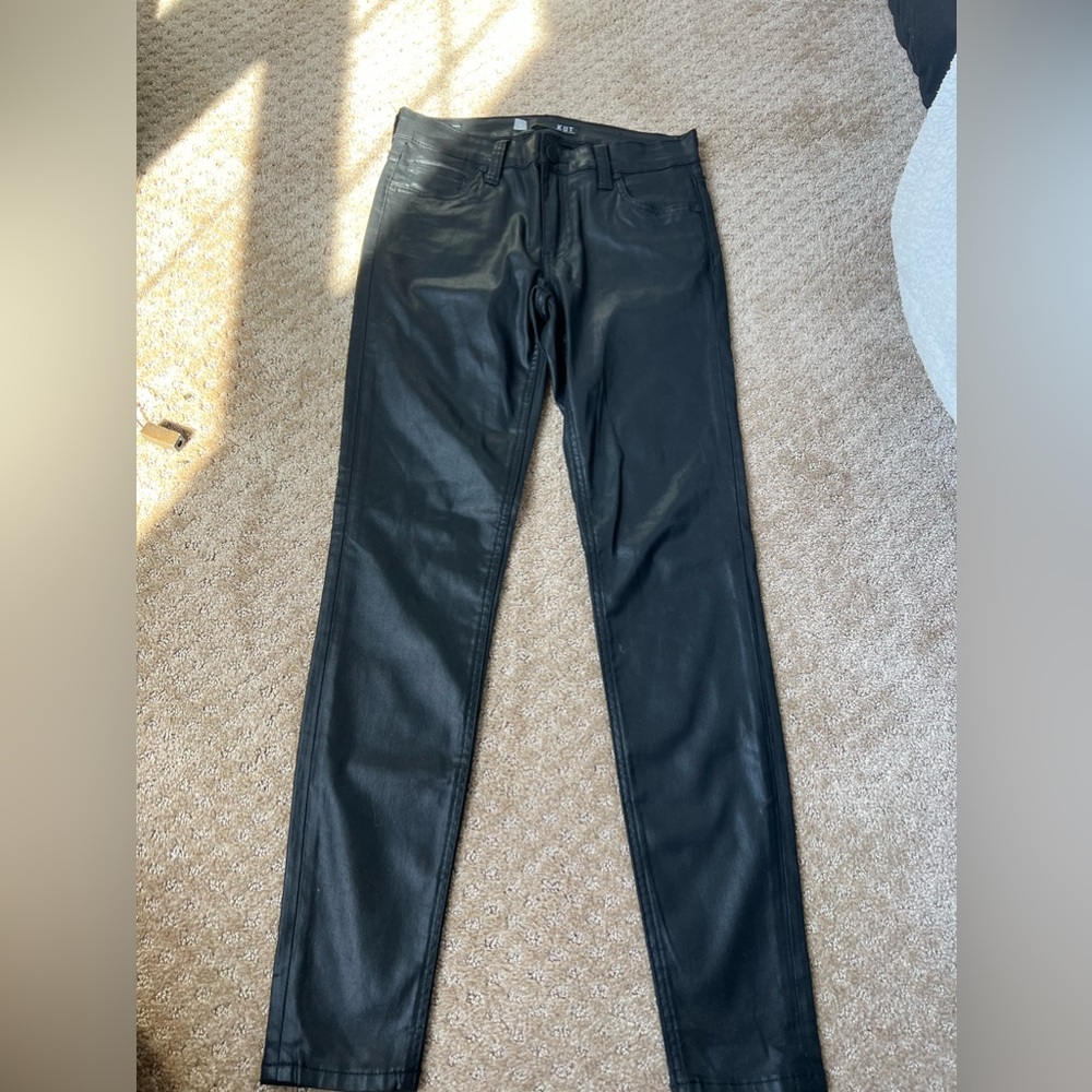 KUT leather pants like jeans